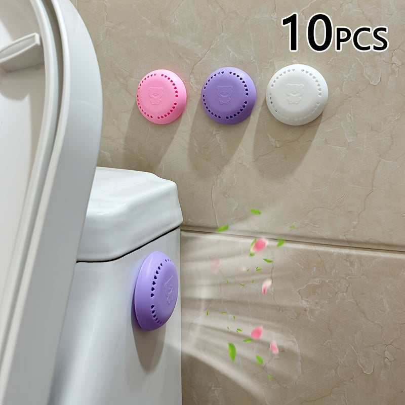 10pcs Cherry Blossom & Lavender Scented Air Freshener Tablets - Long-Lasting Odor Eliminator for Home, Car, Bathroom, Closet & Wardrobe - Compressed Solid Deodorizer with Extra Shell