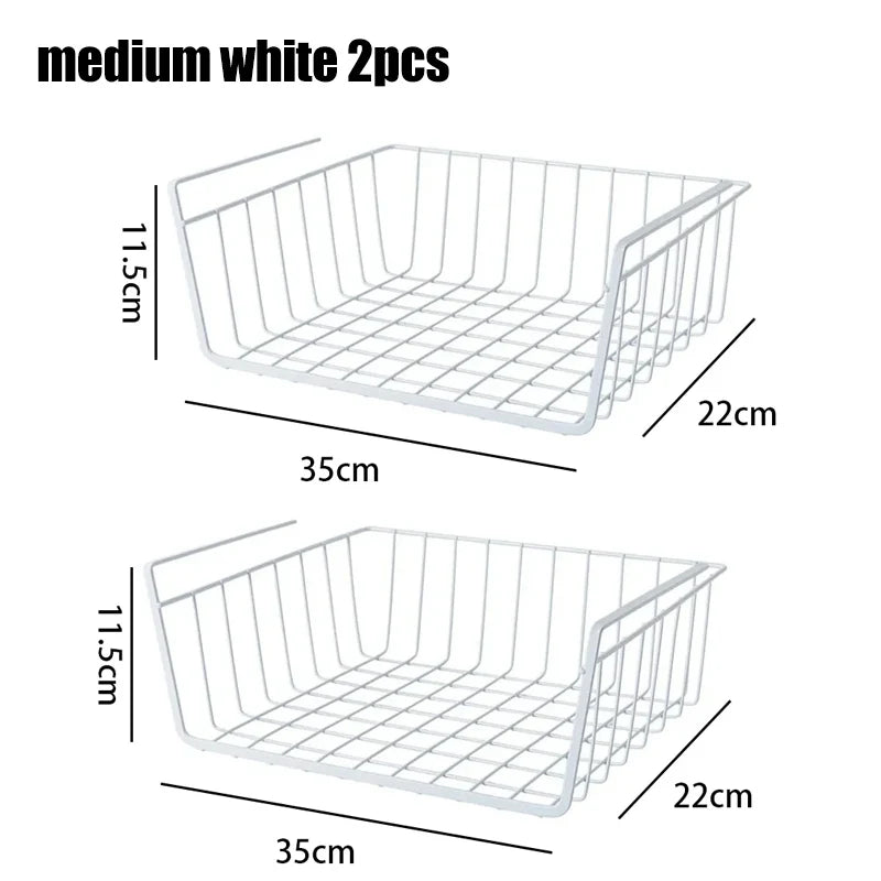 Multi-Functional Hanging Basket – Perforated Storage Rack for Kitchen & Bathroom, Sturdy Iron Bottom, Space-Saving Organizer.