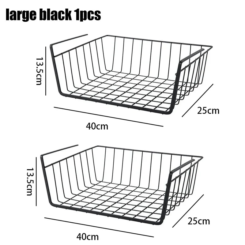 Multi-Functional Hanging Basket – Perforated Storage Rack for Kitchen & Bathroom, Sturdy Iron Bottom, Space-Saving Organizer.