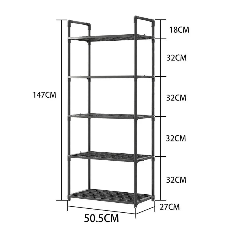 Multilayer Kitchen Storage Shelf – Space-Saving Rack for Microwave, Pots & Utensils, Durable & Stylish Organizer.