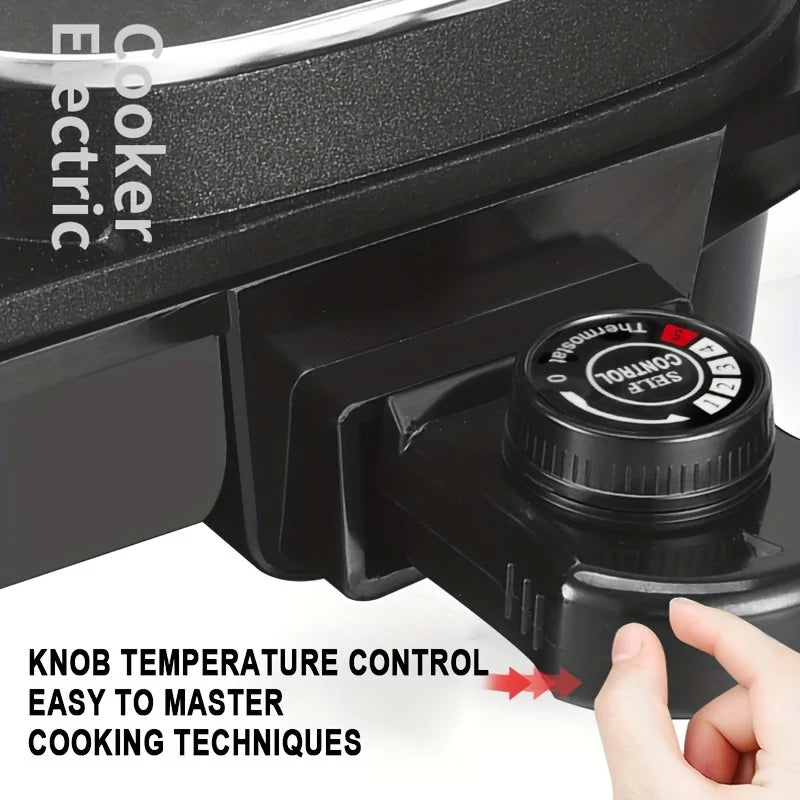 Electric Hot Pot & Grill – 2-in-1 Korean BBQ & Shabu Hotpot with 5-Speed Heat Control, Large Capacity.