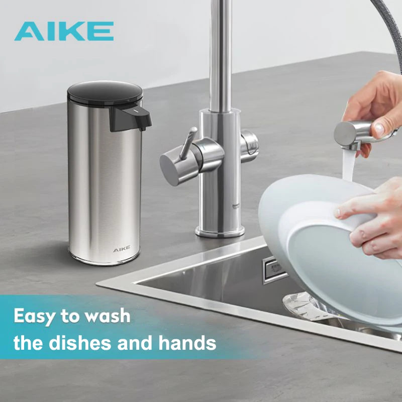 USB Rechargeable Automatic Soap Dispenser – Touchless Stainless Steel Pump for Kitchen & Bathroom Hygiene.