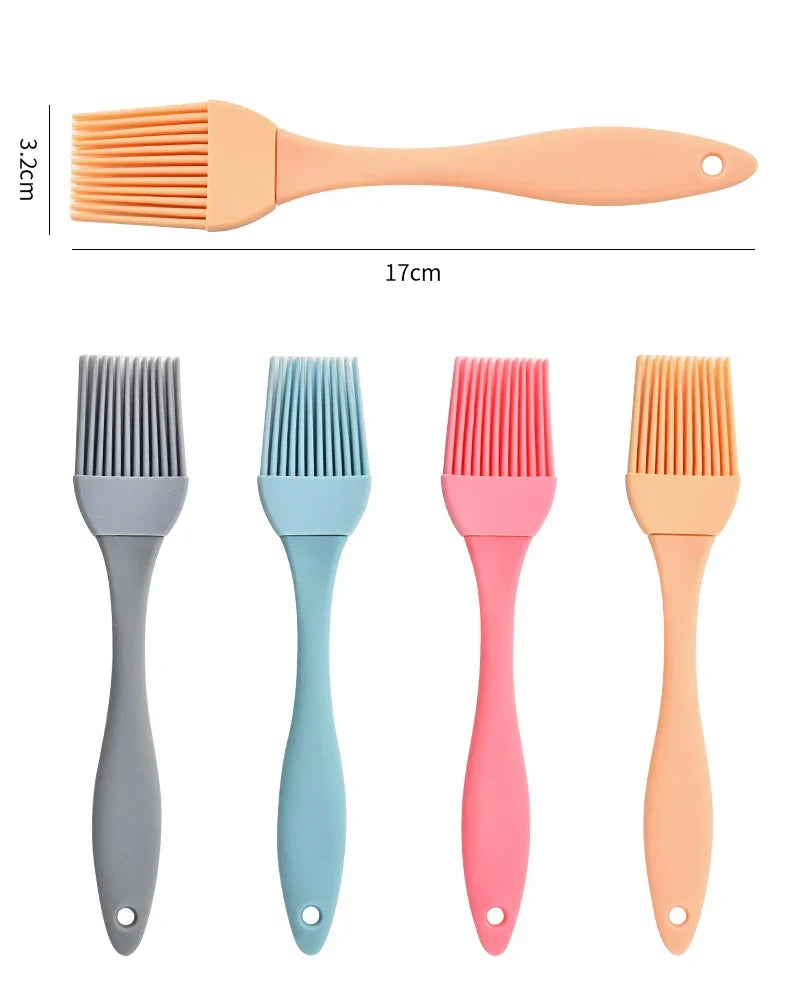 Heat-Resistant Silicone Basting Brush – Perfect for BBQ, Baking, Butter, and Marinades, Easy to Clean Kitchen Tool.