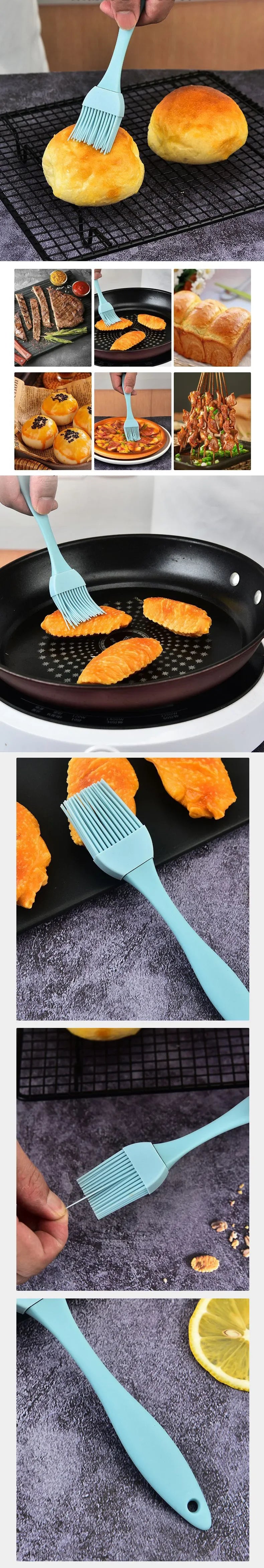 Heat-Resistant Silicone Basting Brush – Perfect for BBQ, Baking, Butter, and Marinades, Easy to Clean Kitchen Tool.