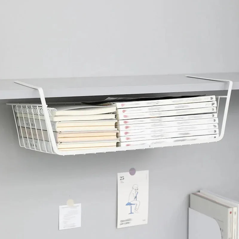 Multi-Functional Hanging Basket – Perforated Storage Rack for Kitchen & Bathroom, Sturdy Iron Bottom, Space-Saving Organizer.