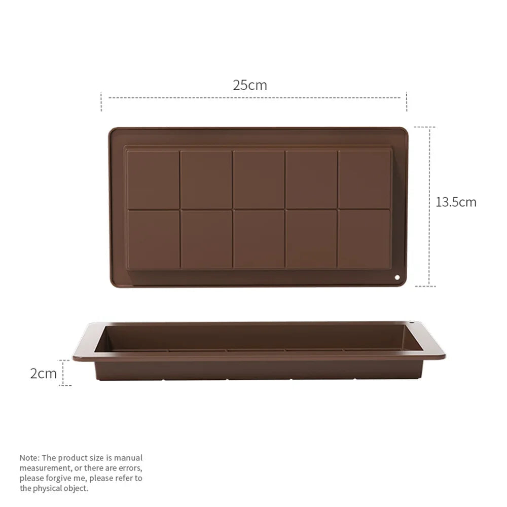 Silicone Break-Apart Chocolate & Candy Mold – 3D DIY Mould for Protein Bars, Biscuits & Cake Decorating.